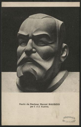 Le buste du docteur Marcel Baudouin / J. et J. Martel.
